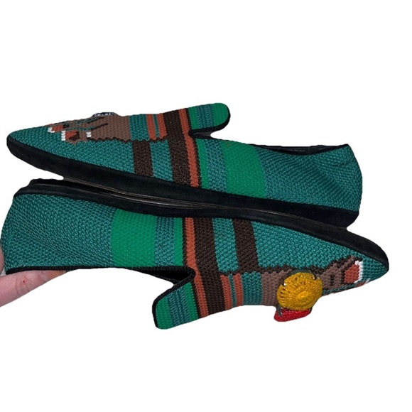 LOEWE loafer slippers foot feet EU 41 Mens 8 Womens 11 toe ring embroidered EUC - Picture 8 of 12